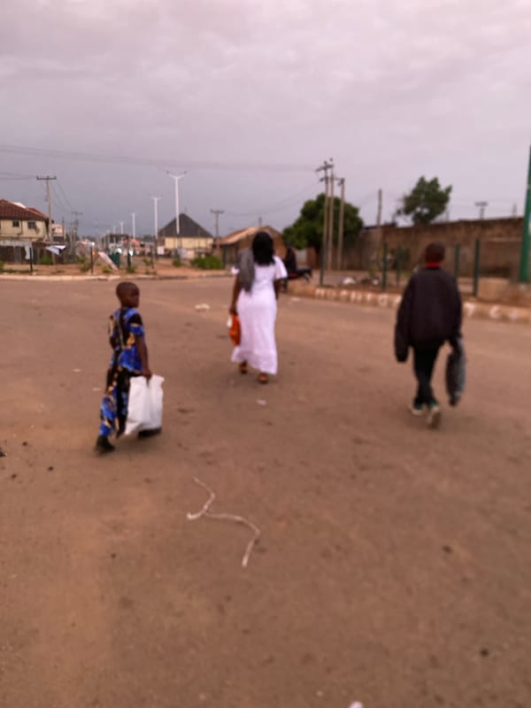 Morning street life documented in Bukuru, Nigeria