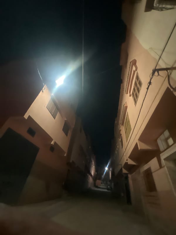 Evening life documented in Ouaouizert, Morocco over 13 minutes