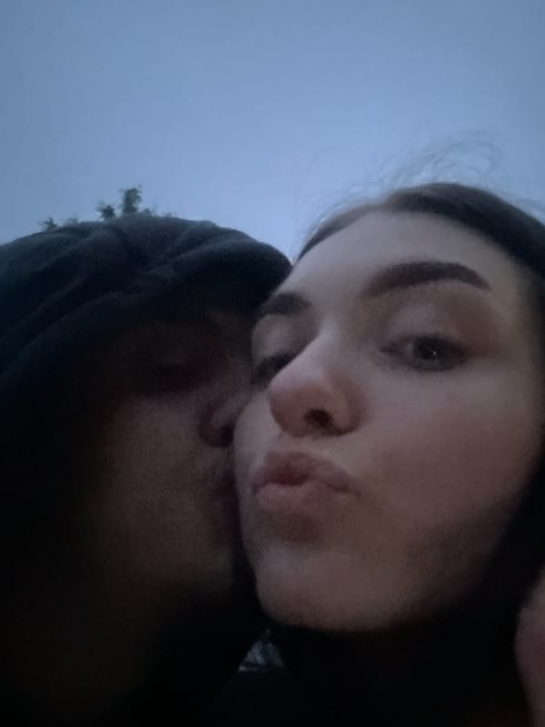 Couple shares intimate moments at dusk in Burgas, Bulgaria