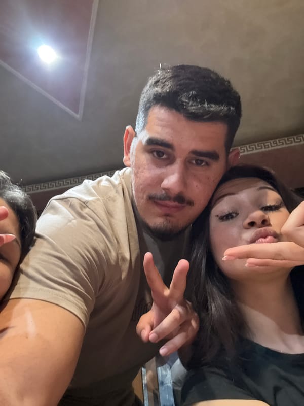 Indoor selfie captured by two people in Zlatitsa, Bulgaria