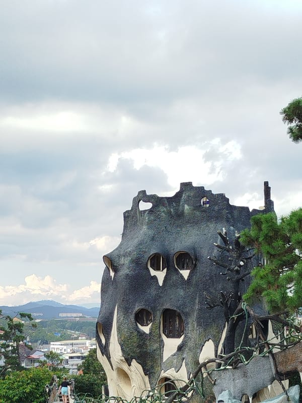 Tourists explore Vietnam's famous Crazy House attraction in Da Lat