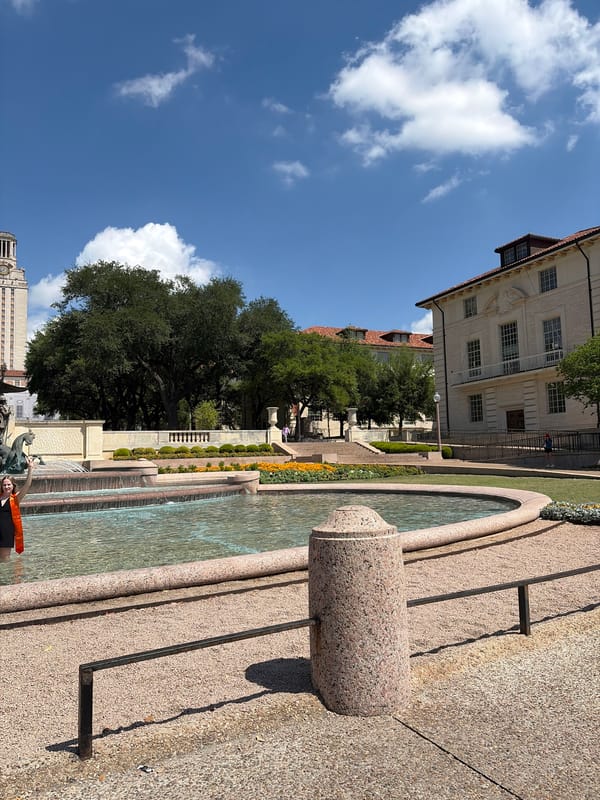 Littlefield Fountain photographed at UT Austin campus
