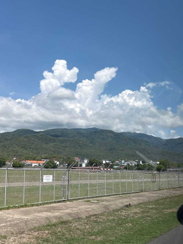 Landscape photograph captured in Suthep, Thailand shows mountain vista