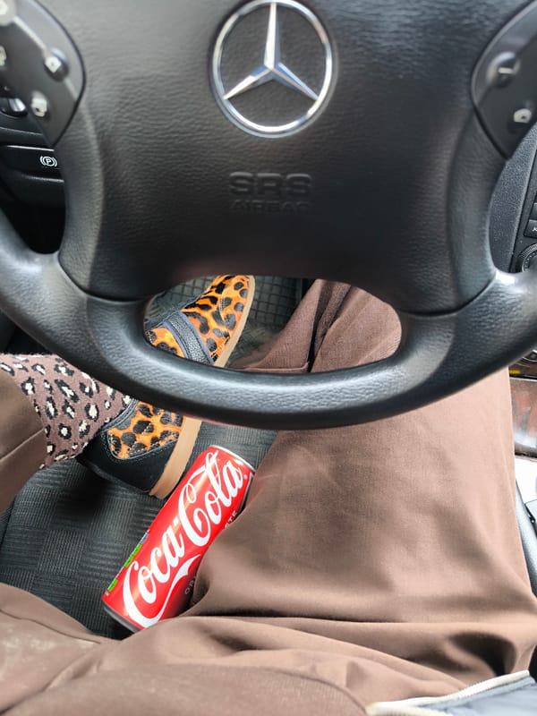 Mercedes-Benz interior view documented in Riga, Latvia