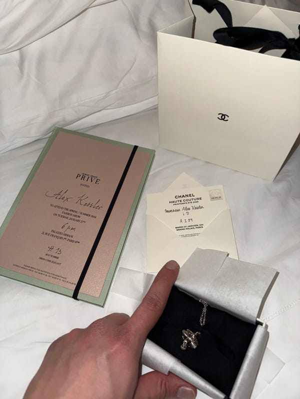 Paris evening captures luxury fashion, personal moments, elevator selfie