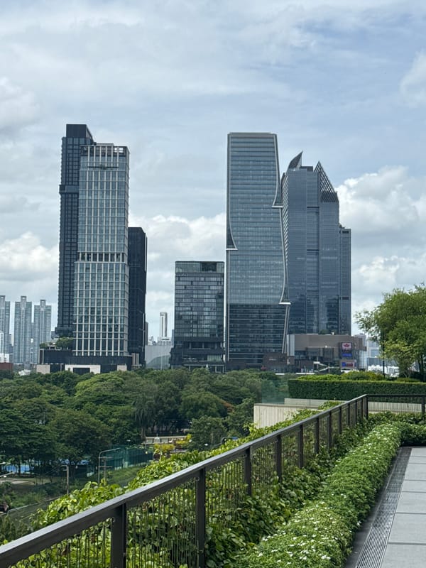 Exploring an elevated urban park space in Bangkok