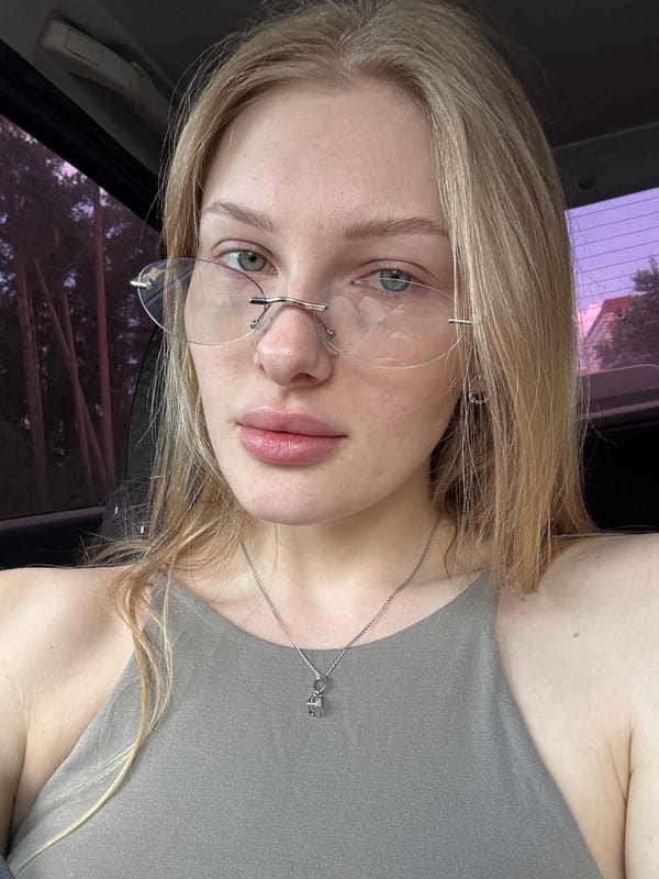 Woman Takes Car Selfies in Perm, Russia