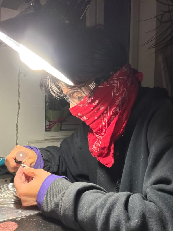 Dental technician crafts crowns in Sofia laboratory workshop