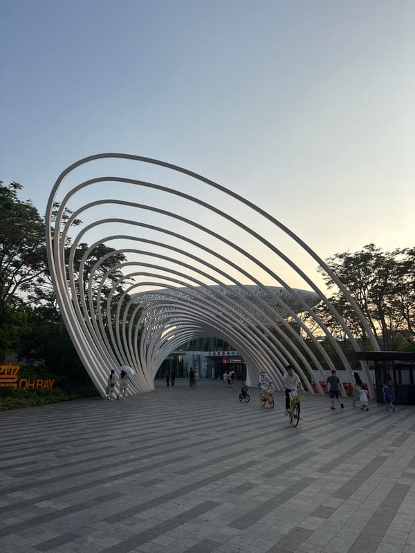 Urban scenes documented in Bao'an District featuring modern architecture