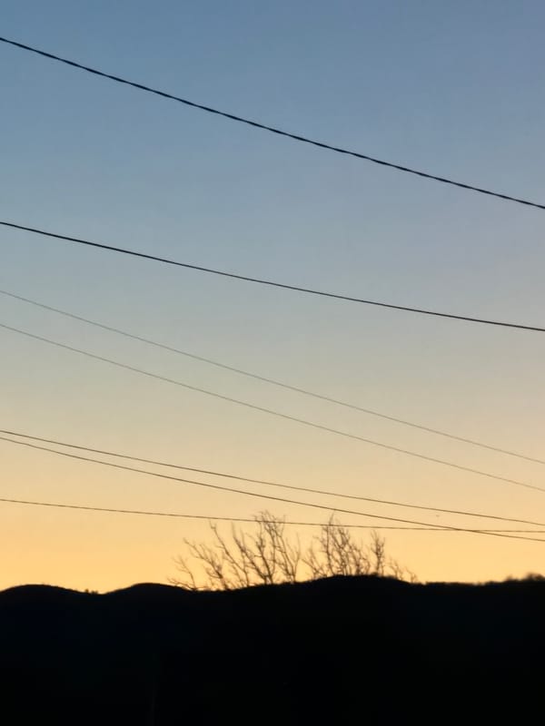 Power lines and blue sky captured in Zlatna Panega