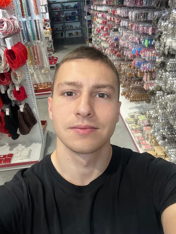 Shopper Documents Craft Store Visit in Burgas, Bulgaria