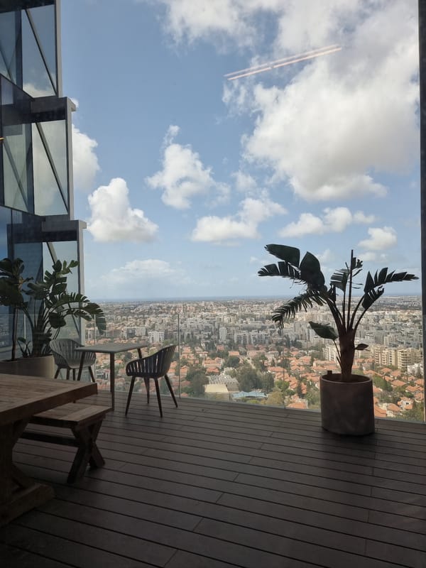 Raanana resident shares morning city views and food moments