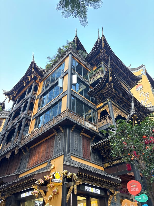 Chongqing's old temple district meets the modern city