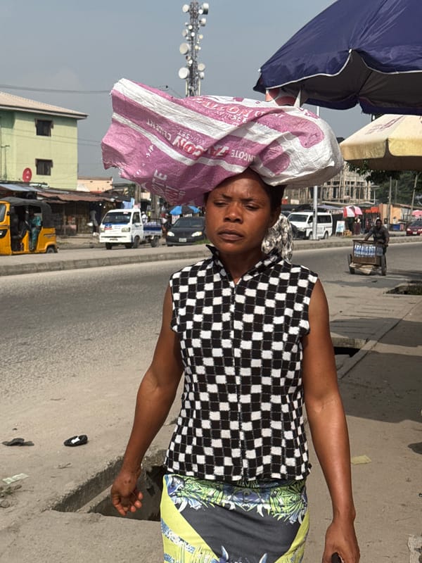 Morning street life documented in Ado Nigeria marketplace