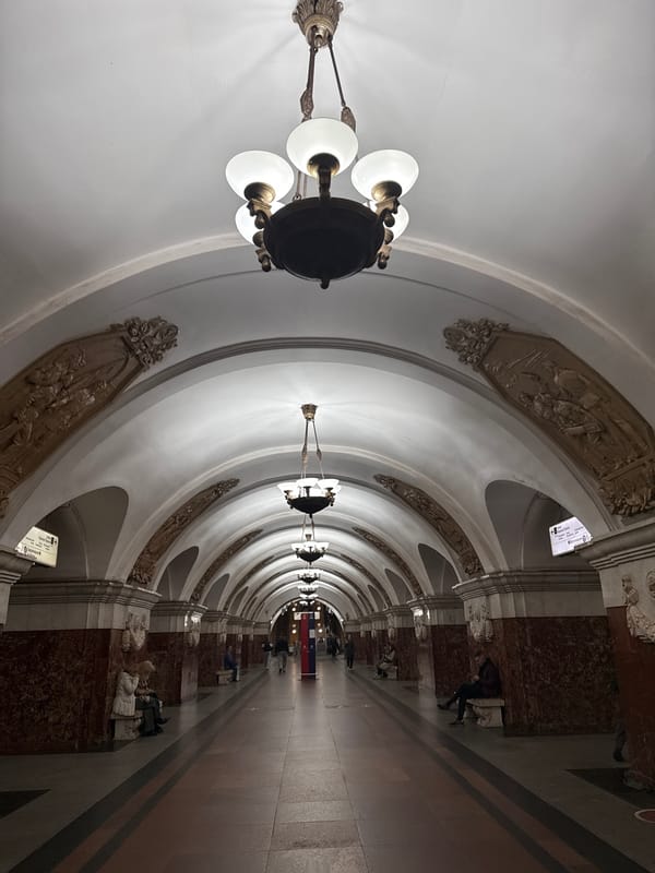 Moscow Metro Station Interior Documented by Witness