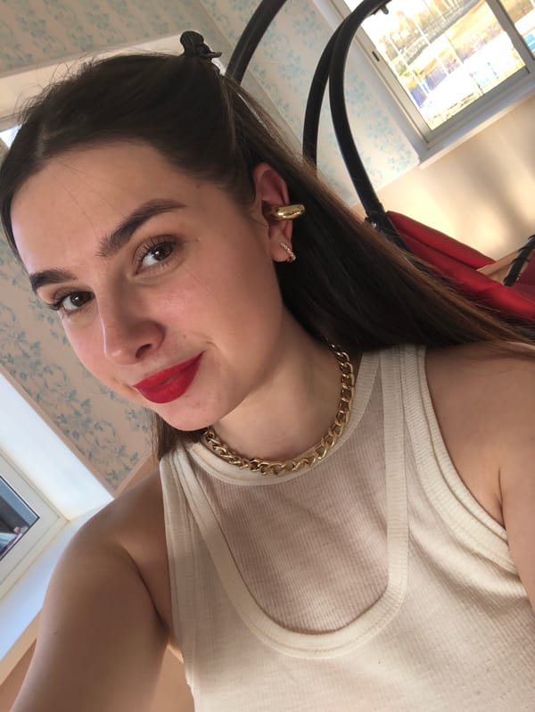 Woman takes selfie photo session in Noviy, Russia