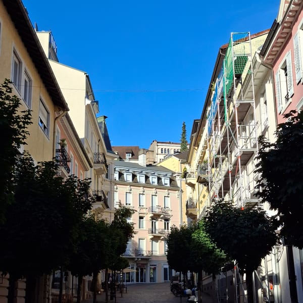 Driving through Baden-Baden's historic streets and park roads