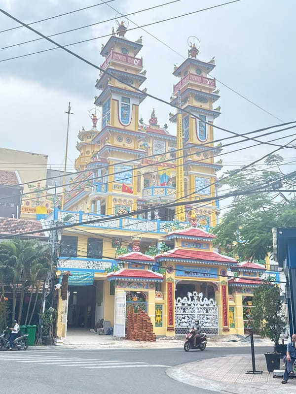Colorful Buddhist temple observed in Nha Trang Ward, Vietnam