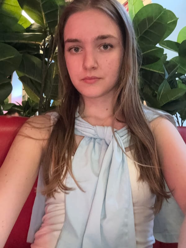 Woman visits American-themed restaurant in Perm, Russia