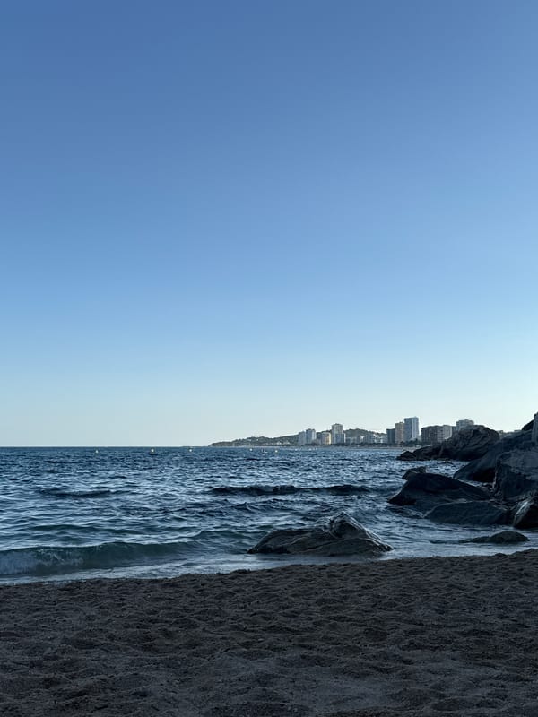 Afternoon on the Costa Brava: coastline, tattoos, and beach textures