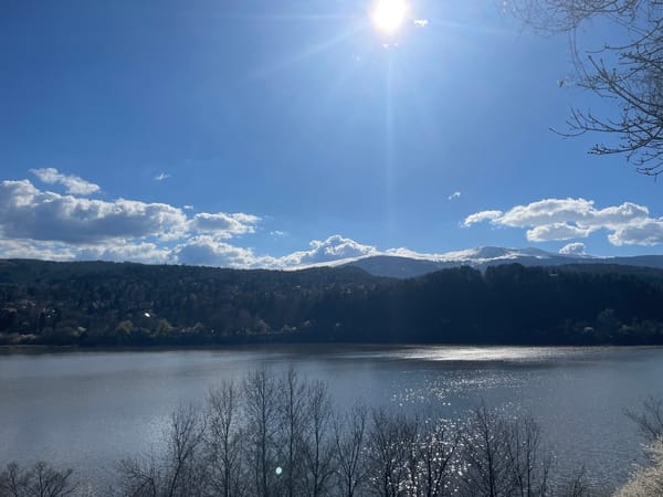 Witness documents Lake Pancharevo scenery in Bulgaria