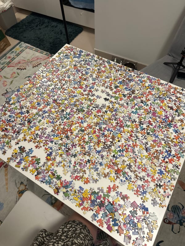 Jigsaw puzzle assembly documented in Zagreb, Croatia