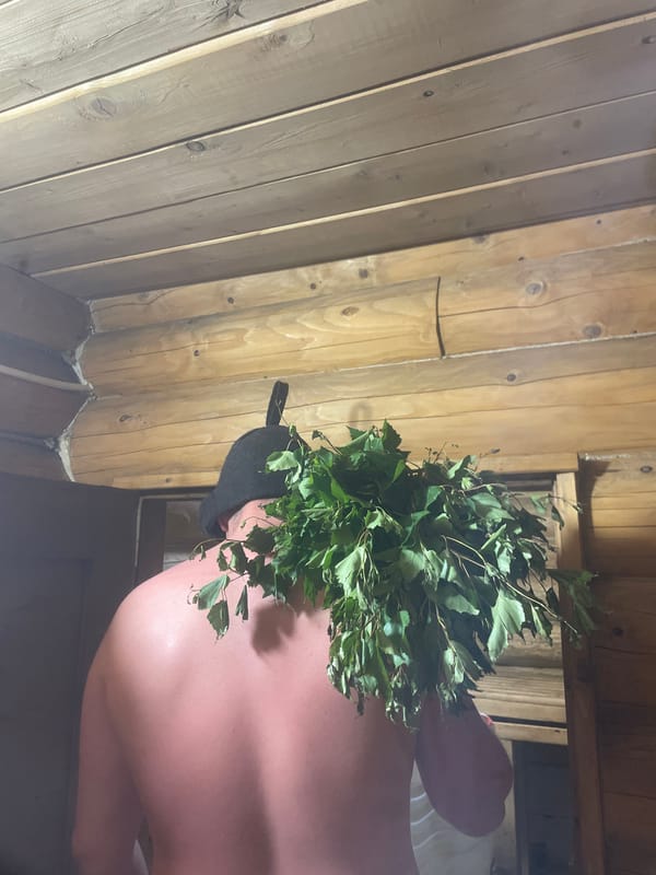 Traditional Russian banya session documented in Kuyeda