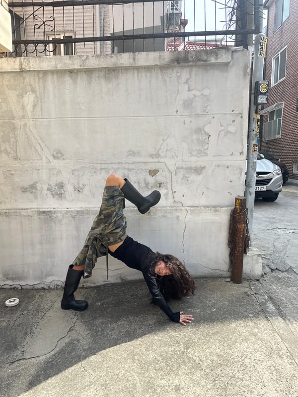 Photo session documented at Seoul cafe courtyard