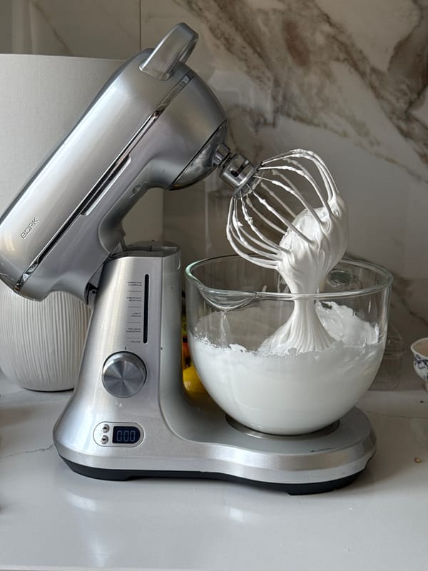 Moscow Home Baker Prepares Meringue During Morning Kitchen Session