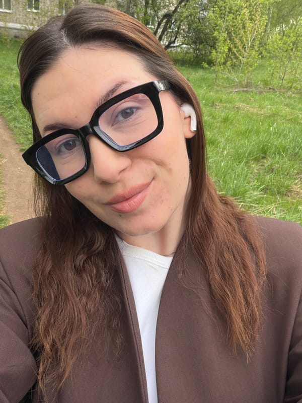 Woman takes selfies in different outfits in Chaikovsky, Russia