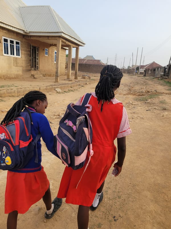 Morning school commute and daily life in Nigerian communities