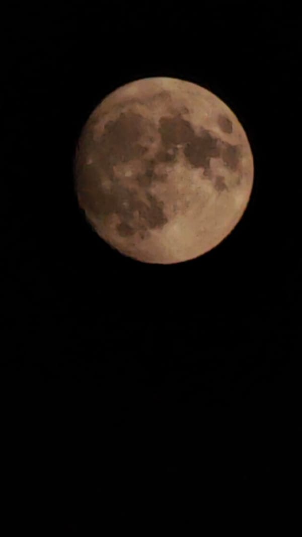 Full moon close-ups over Sofia on a July night