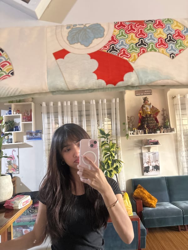 Young woman documents evening routine through selfies in Tagum