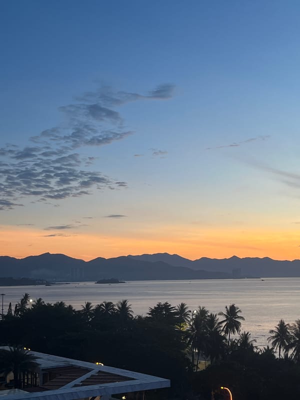 Nha Trang coastline at dusk, multiple angles