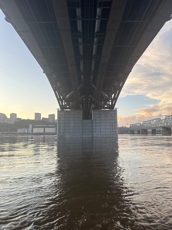 Riverside scenes captured along Yenisey River in Krasnoyarsk
