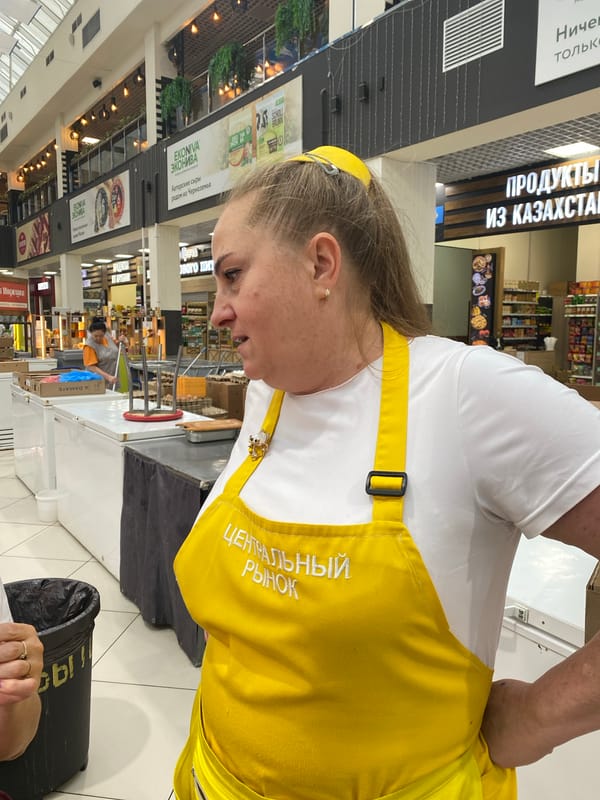 Inside a Russian market: poultry, packaged goods, and local vendors