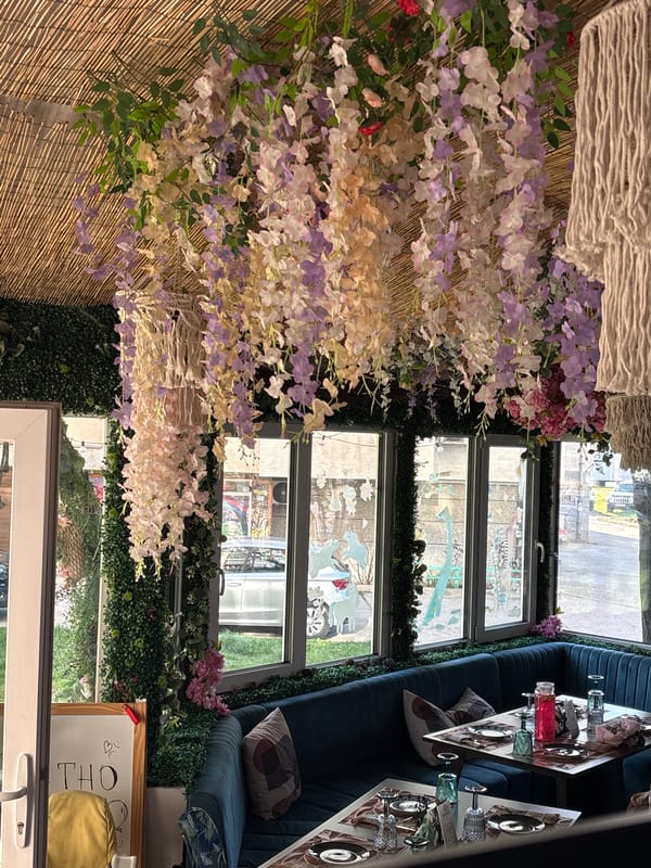 Restaurant interior documented in Pancharevo, Bulgaria