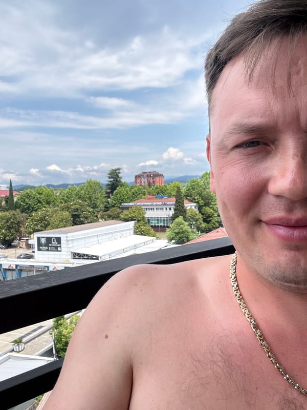 A lazy Sochi morning: balcony selfies and city views