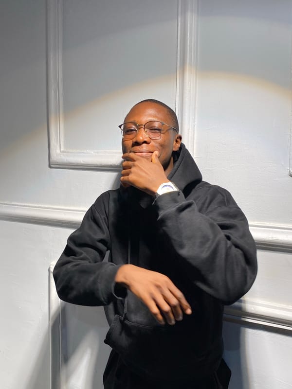 Young man conducts indoor photo session in Nigeria