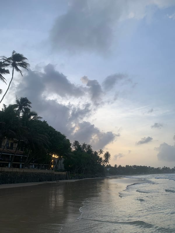 Dawn coastal scenes from Kathaluwa and Kabalana beaches