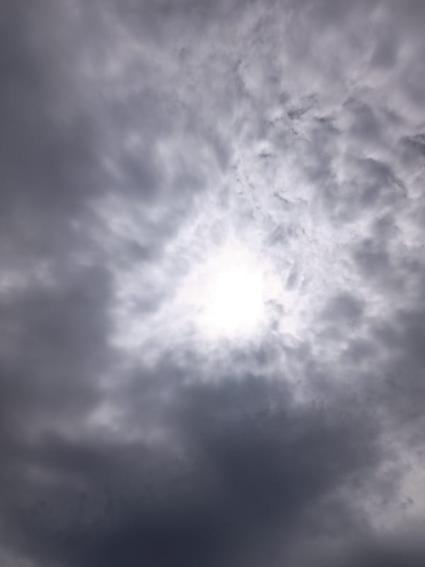 Stormy midday skies over Cheb, Czechia