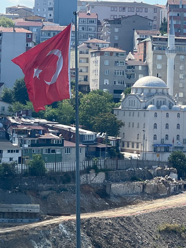 Sunny afternoon views across Sarıyer's urban skyline