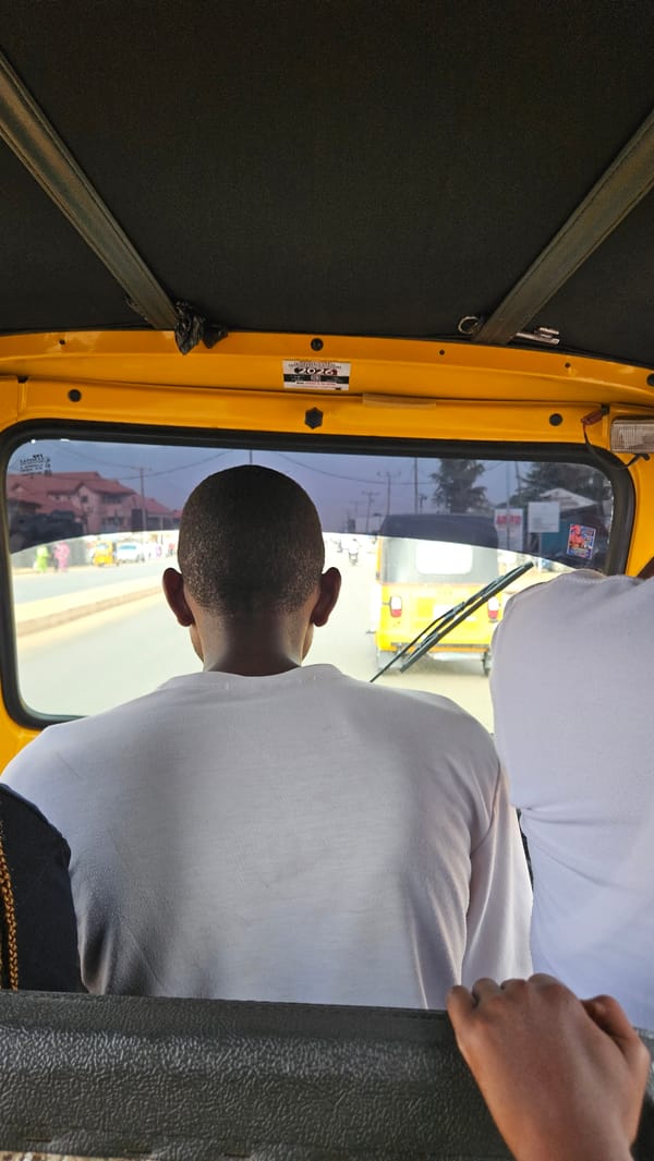 Passenger spotted in yellow auto rickshaw in Sabon Tasha