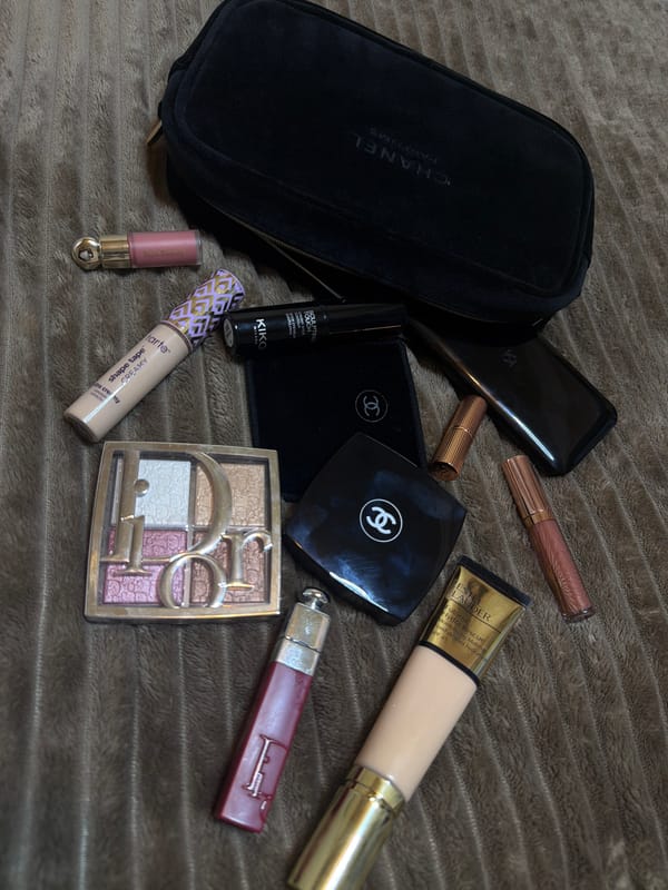 Beauty products and floral arrangement captured in Yerevan