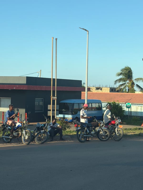 Afternoon street life documented in Pemba, Mozambique