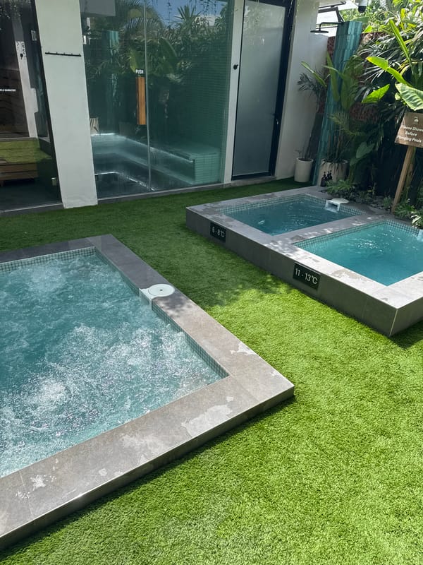 Cold plunge pools spotted in Pererenan, Indonesia facility