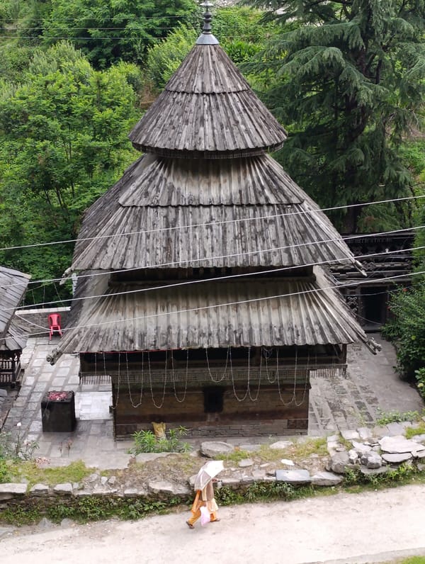 Mountain village scenes captured in Naggar, India