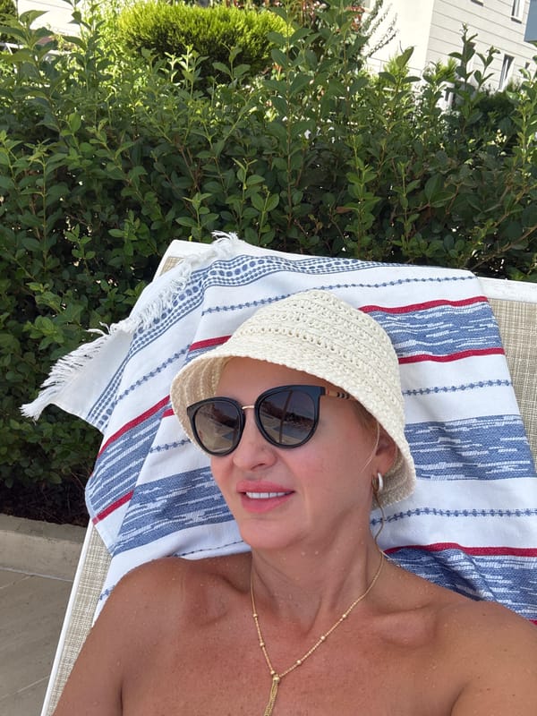 Lazy poolside morning at a resort in Alanya, Turkey