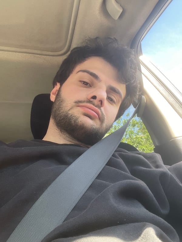 Morning moments captured in Tbilisi: car selfie, service sign