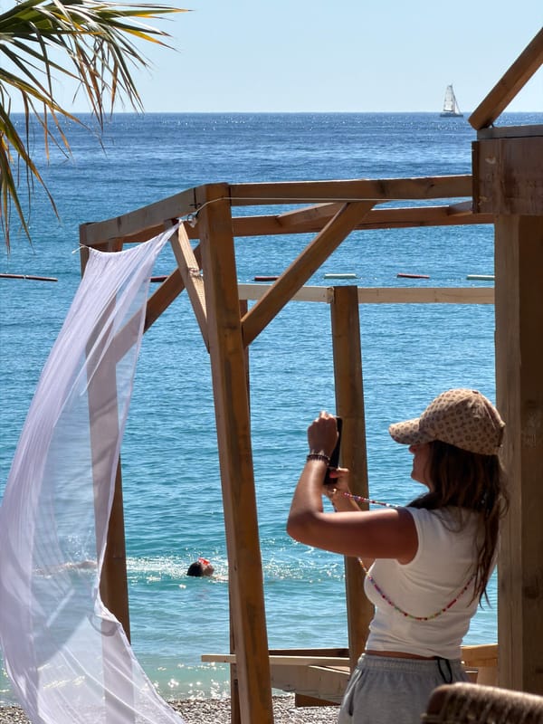 Beach day memories captured at Drobnići coastal pavilion